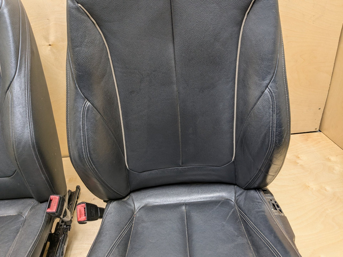 12-20 OEM BMW F30 F36 Front Left Driver Right Passenger Seat Assemblys SET Black