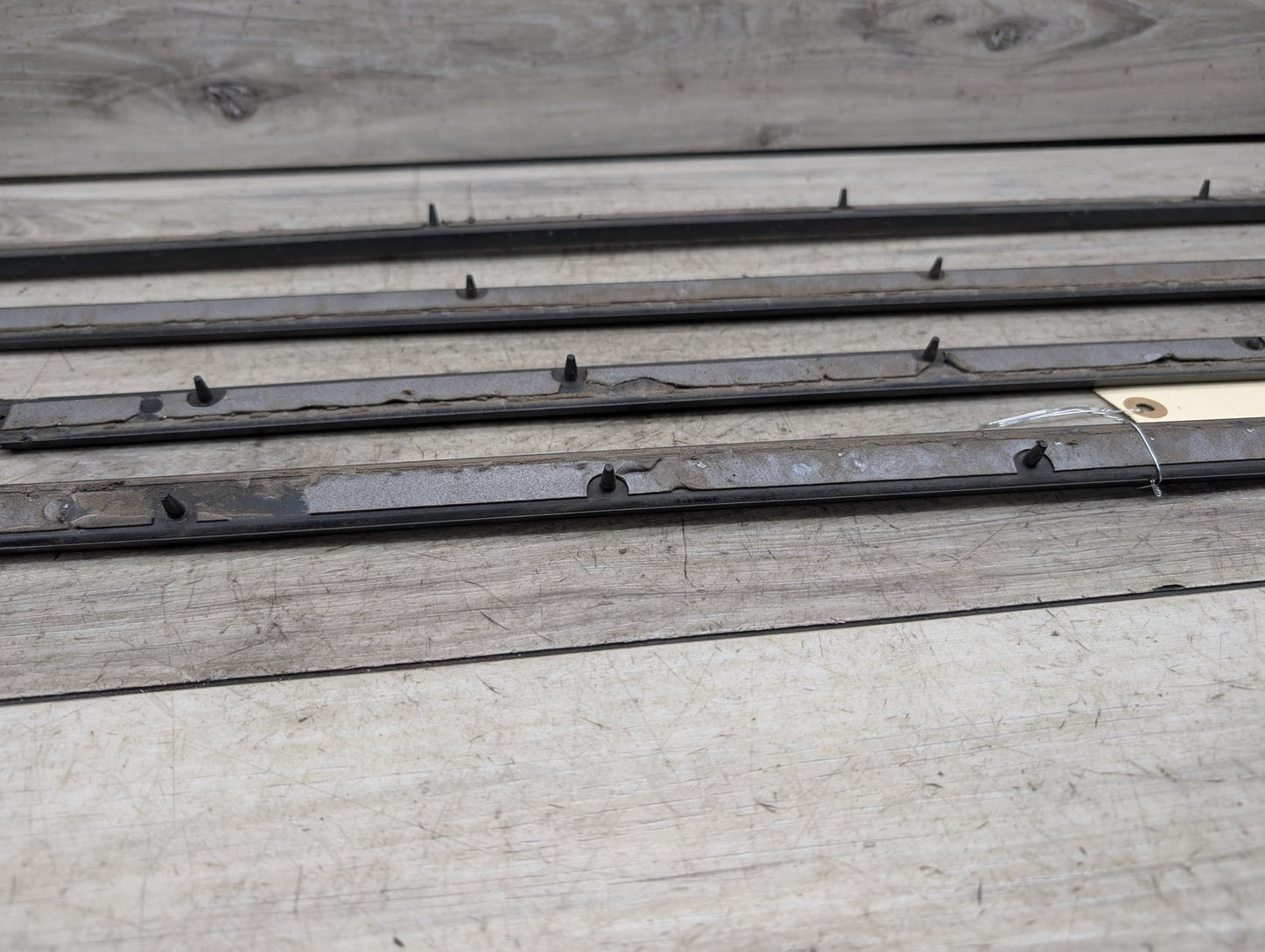 07-13 BMW X5 E70 Front Rear Left Right Exterior Door Trim Molding SET 7158533