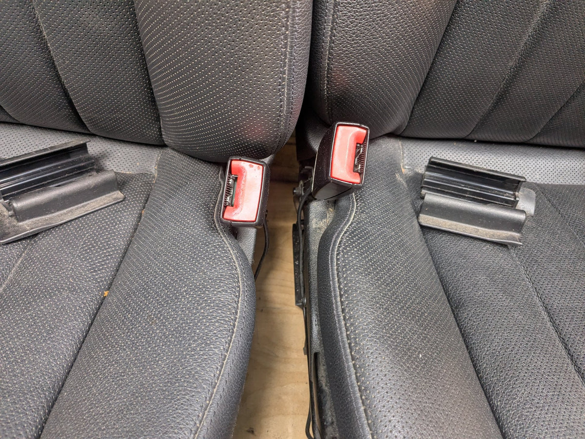 10-13 Mercedes-Benz E550 W212 Front Driver Passenger Seat Assemblys SET Black
