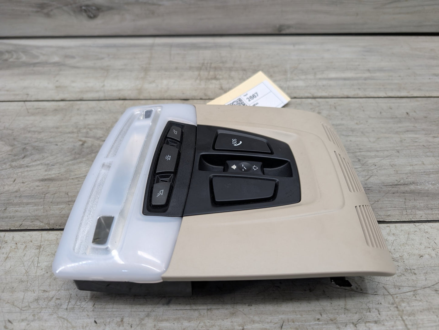 2014 - 2018 BMW X5 F15 Headliner Overhead Dome Light Switch Module 9370849 N63B44O1