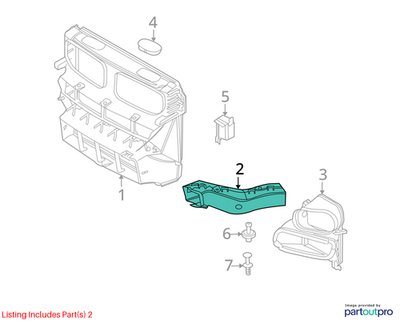 2007-2013 BMW X5 E70 Left Driver Brake Air Duct 7222877 OEM