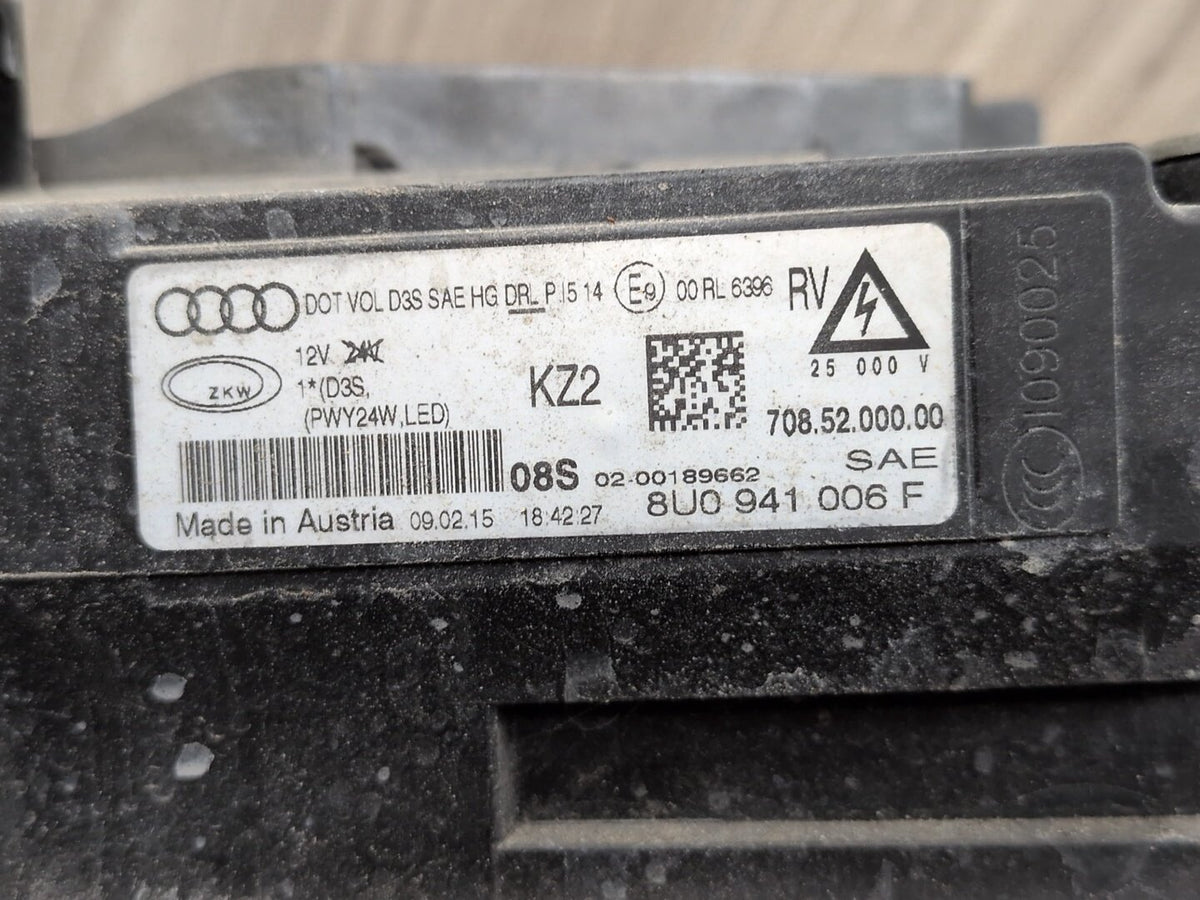 2015-2018 Audi Q3 8U Front Right Passenger Headlight 8U0941006F OEM