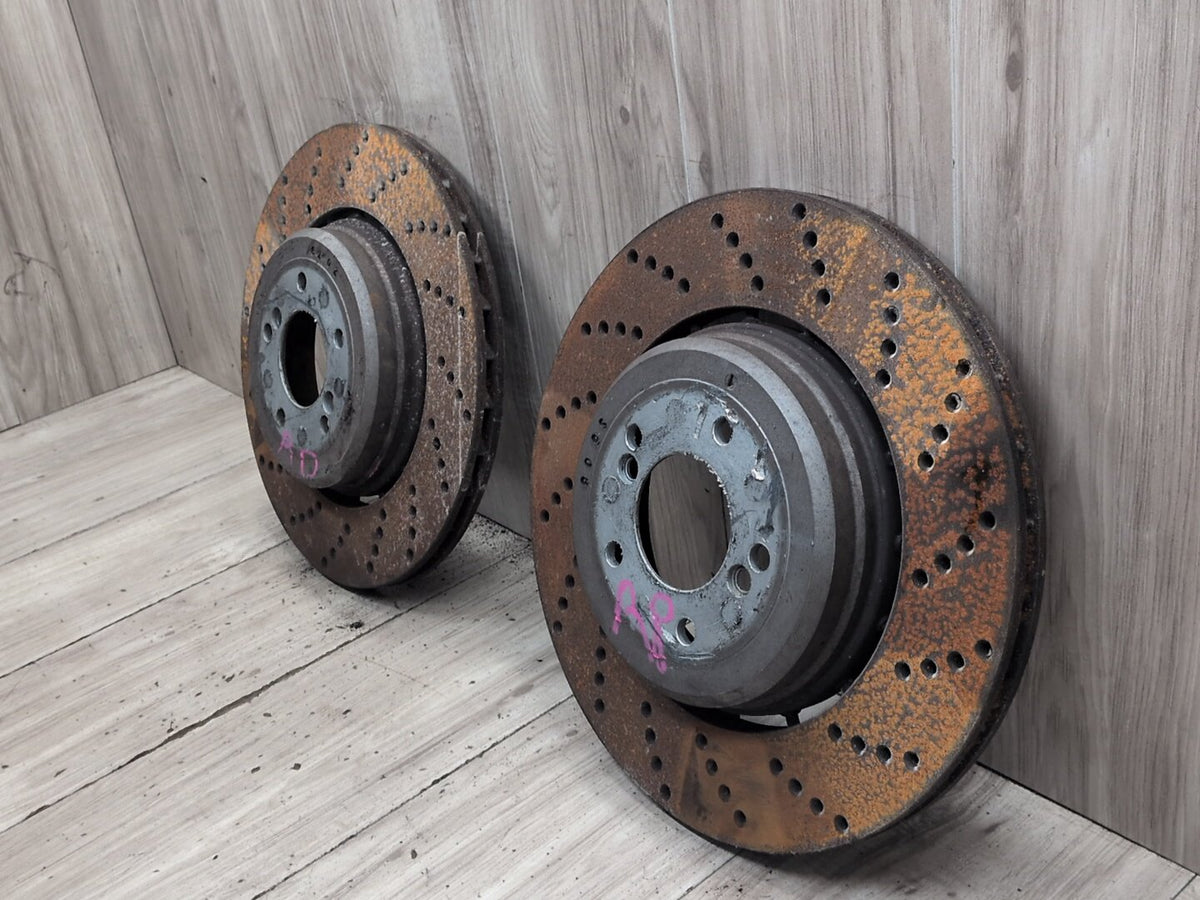 2004-2010 BMW M6 E64 Rear Left Right Brake Disc Rotors SET