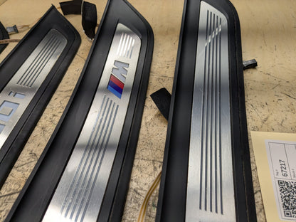 2018-2023 BMW M550i G30 Scuff Plate Door Sill SET 8072378 OEM