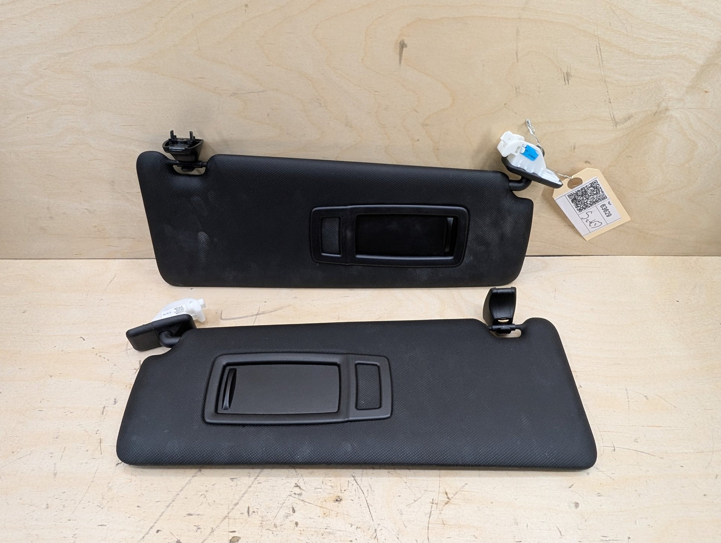 OEM BMW F30 F31 F32 F36 F80 F82 M3 M4 Left Right Interior Sun Visor PAIR Black