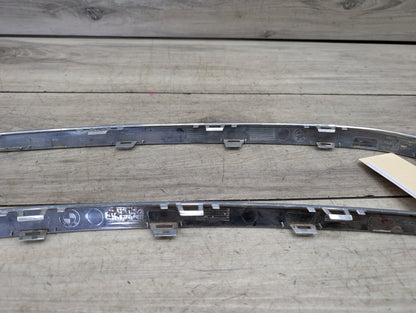2016-2019 OEM BMW 750Li G12 Front Bumper Cover Lower Left Right Molding Trim SET