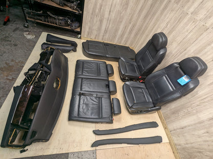 07-13 OEM BMW E70 X5 Complete Seats Door Panels Dashboard Black NAPPA LEATHER