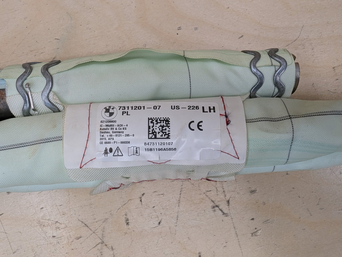 OEM BMW F30 F36 F80 M3 328 335 435 Left Driver Roof Head Curtain Air Bag Airbag