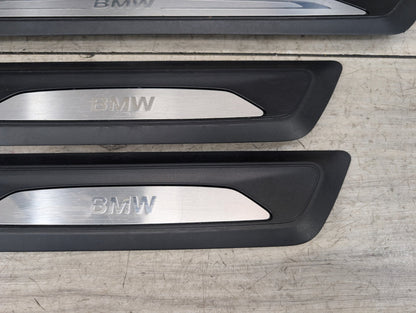 2014 - 2019 BMW 340 F34 Front Rear Left Right Scuff Plate Door Sill SET 7410460 B58B30M0