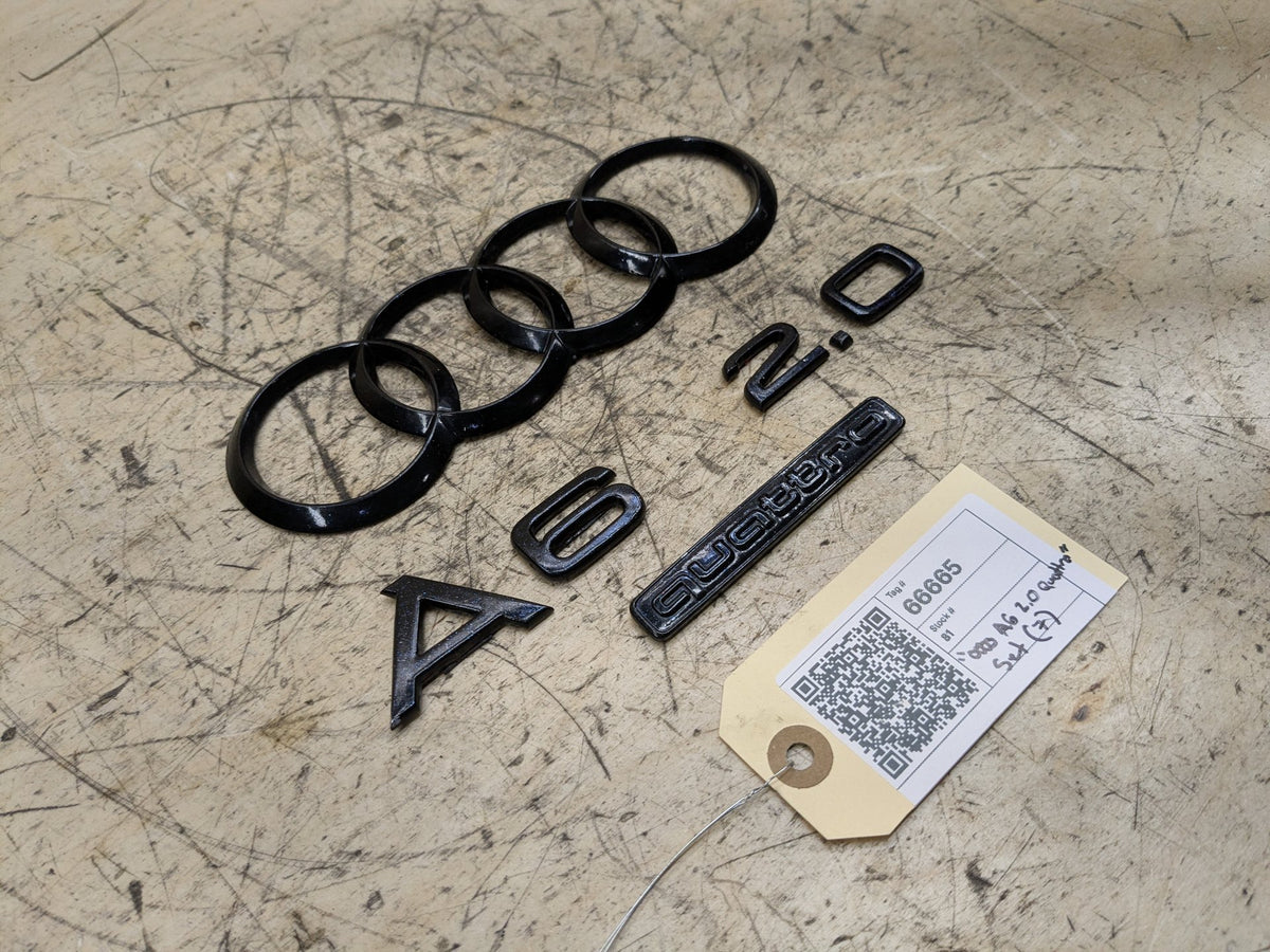 2012-2018 Audi A6 C7 Rear Emblem Badge Symbol Logo SET 4G5853742 OEM