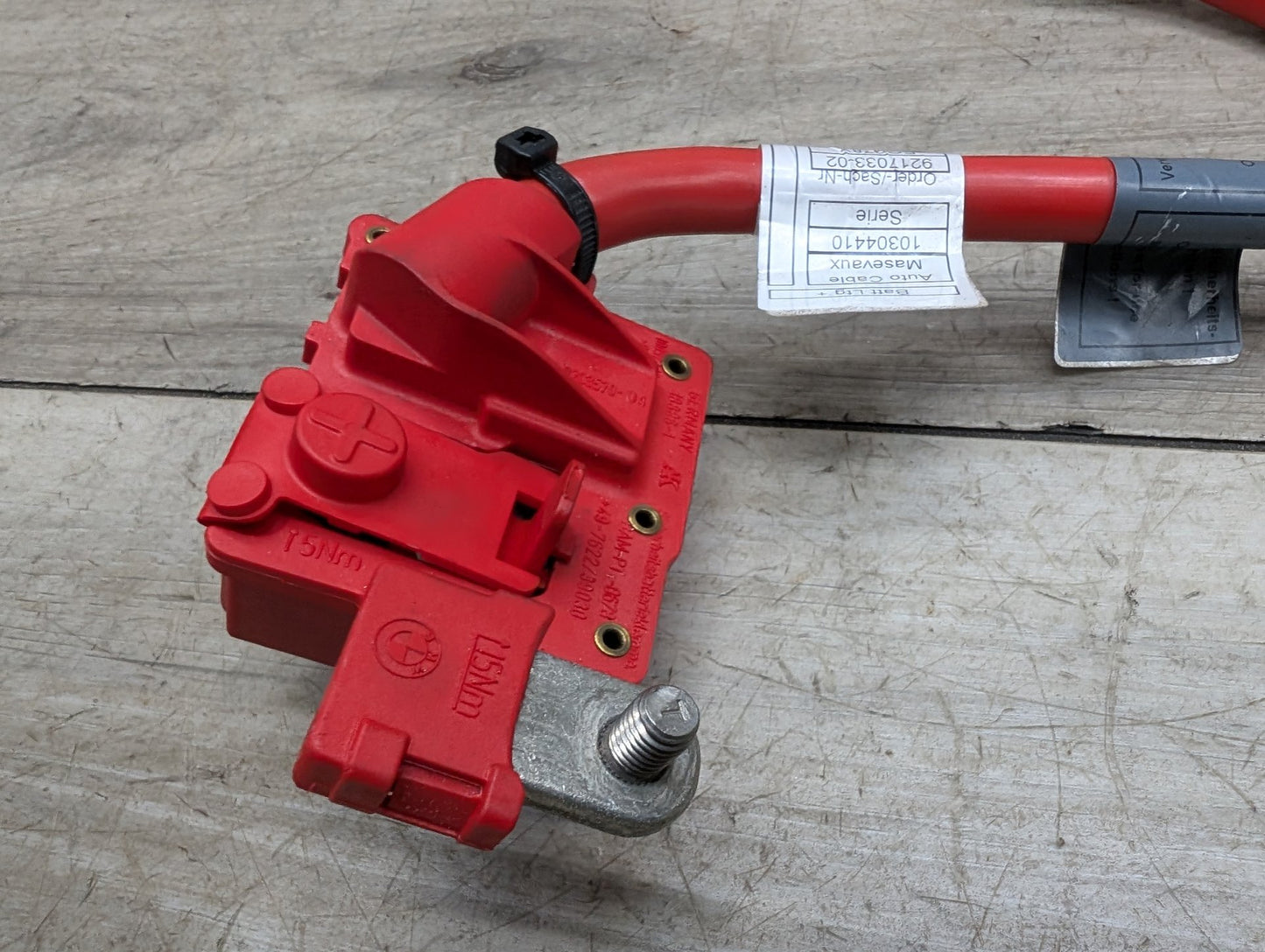OEM BMW F01 F02 740 750 760 B7 Battery Plus Pole Terminal Positive Red Cable