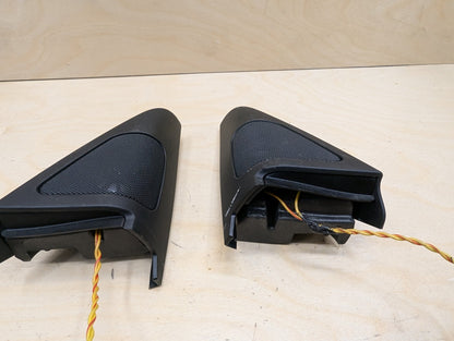 2007-2013 BMW 335i E93 Front Left Right Door Triangle Corner Speaker Assemblys SET 7119174