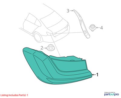 PRE-LCI OEM BMW G20 G80 330 M340 M3 Rear Right Passenger Outer Stop Tail Light