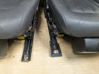 10-13 Mercedes-Benz E550 W212 Front Driver Passenger Seat Assemblys SET Black