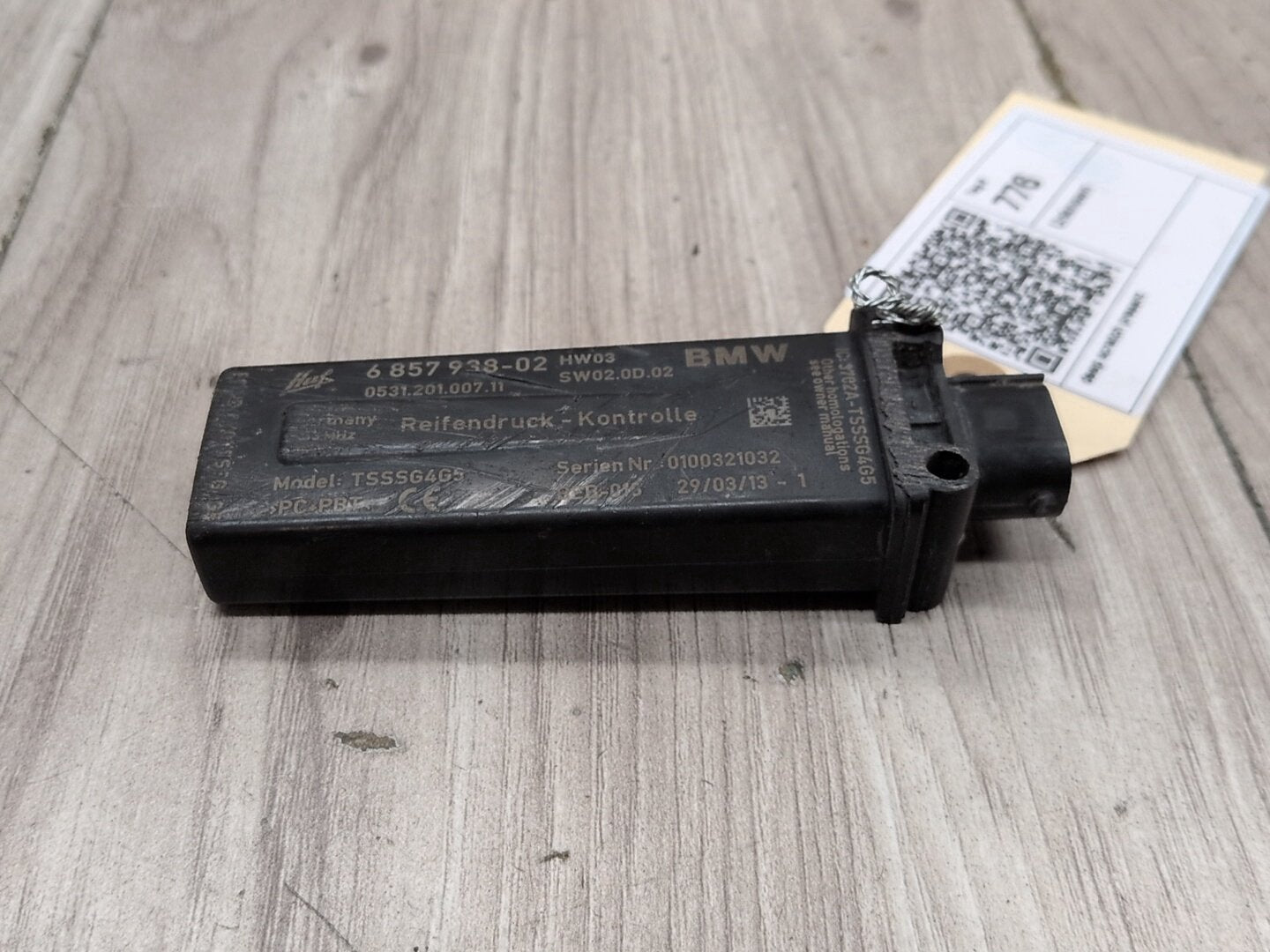 OEM BMW F02 F06 F10 F13 528 535 M5 640 750 TPMS RDC Tire Pressure Monitor Sensor