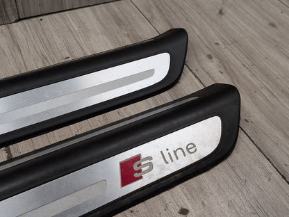 2015-2018 Audi Q3 8U Front Rear Left Right Scuff Plate Door Sill SET 8U0853376A
