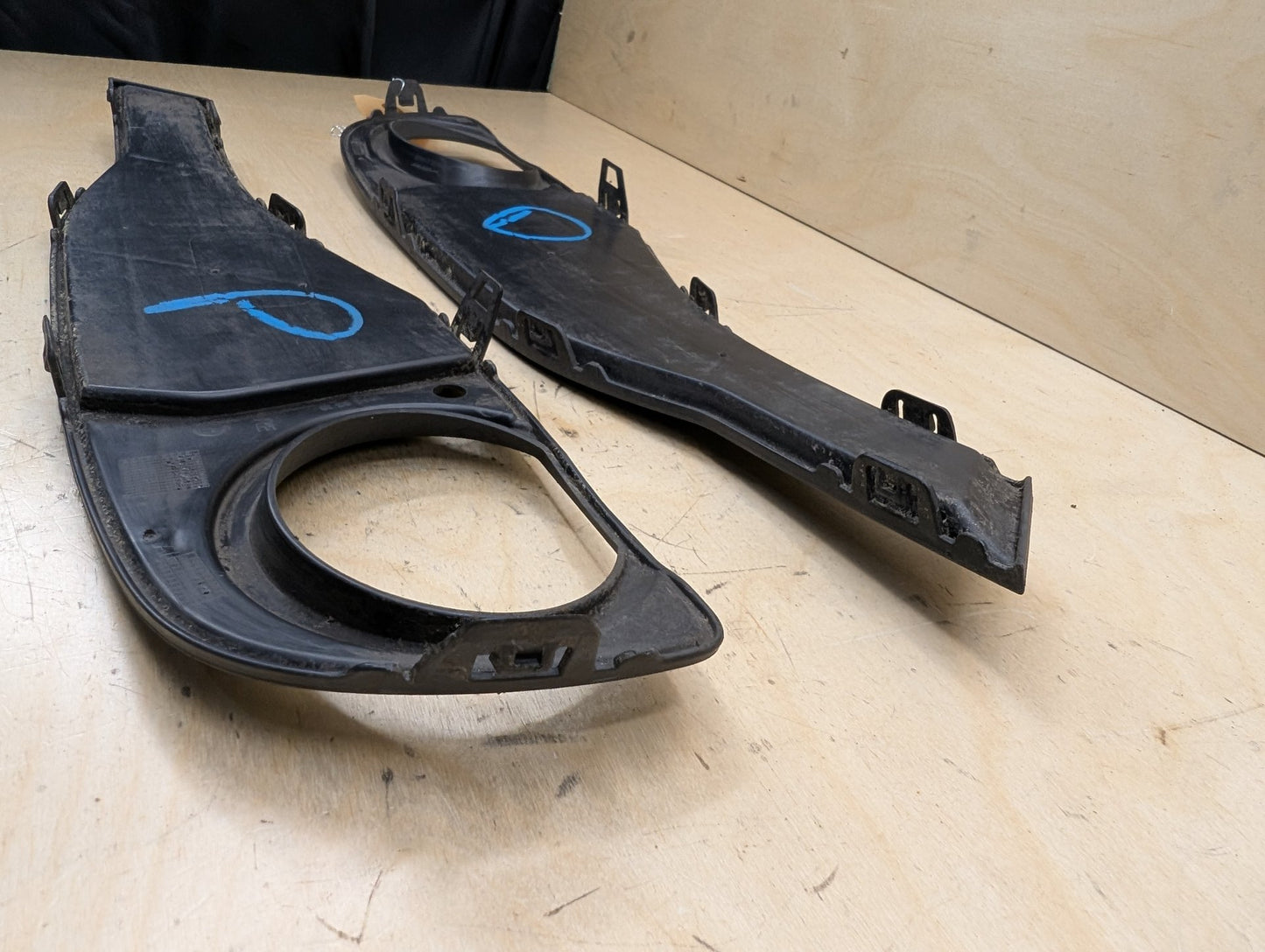 2012-2018 BMW 328i F30 Front Left Right Bumper Fog Lamp Lights Brackets SET 7255365