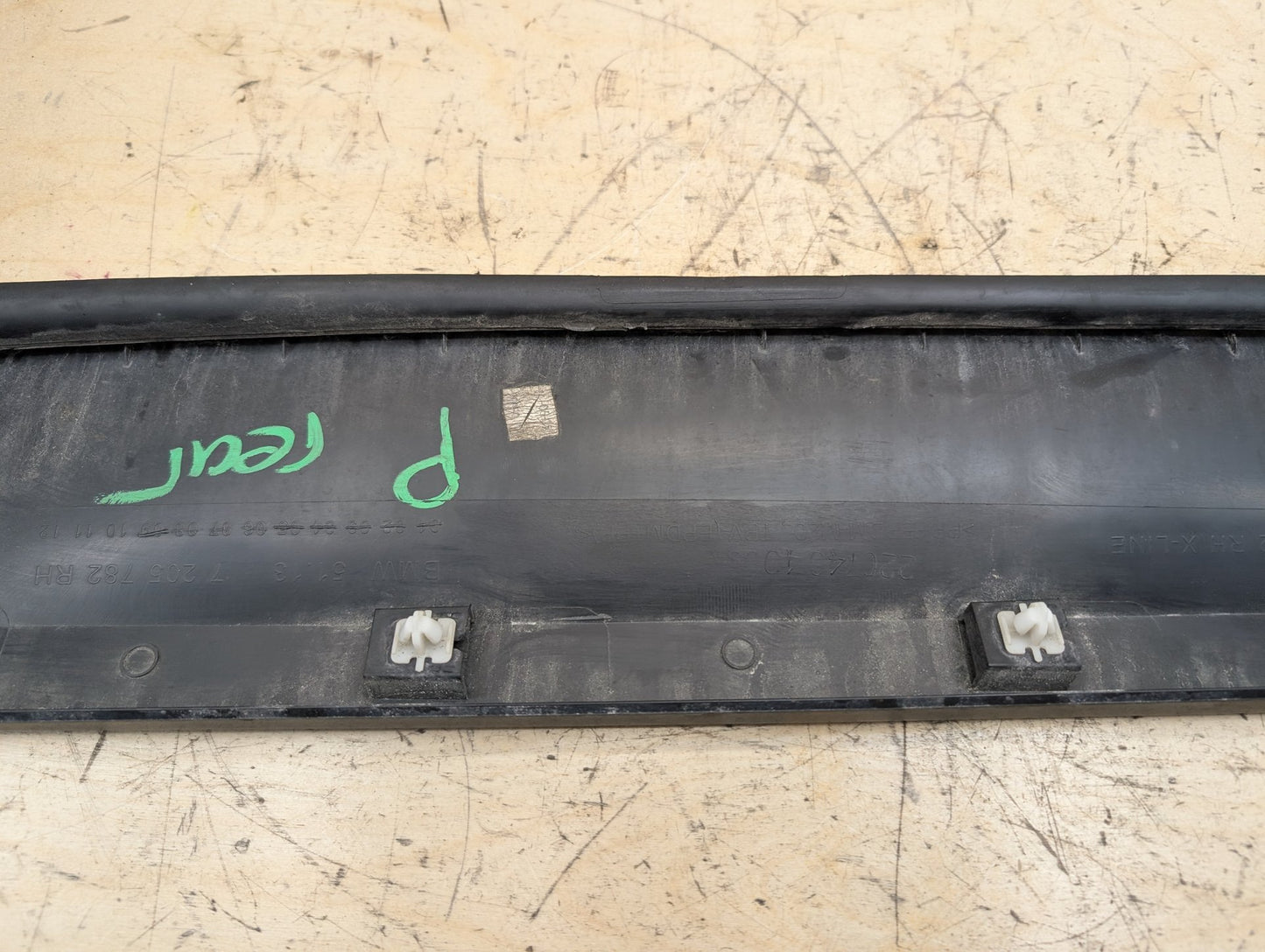 2011-2016 BMW X3 F25 Rear Right Passenger Exterior Door Trim Molding 7205782