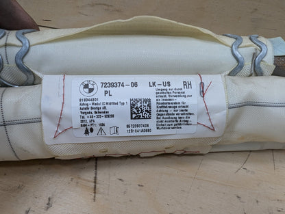 OEM BMW F30 F36 F80 M3 335 435 Right Passenger Roof Head Curtain Air Bag Airbag
