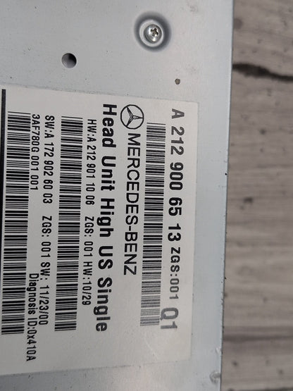 2009-2012 Mercedes-Benz E550 W212 Car Stereo Radio Reciever Headunit Head Unit A2129006513 OEM