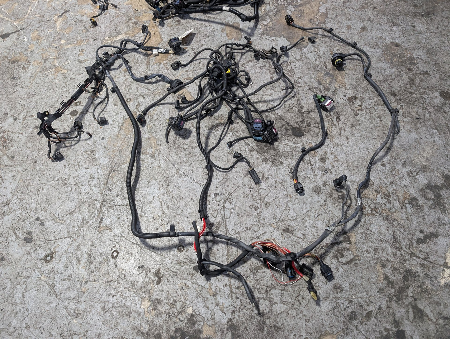 BMW G12 750Li N63B44O2 Engine Motor Transmission Wiring Wire Harness SET 8654414
