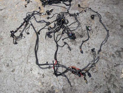 BMW G12 750Li N63B44O2 Engine Motor Transmission Wiring Wire Harness SET 8654414