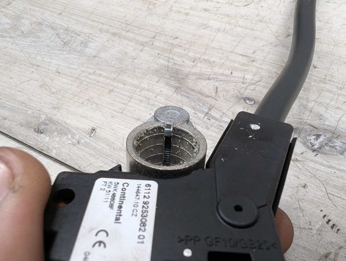 OEM BMW F02 F06 F10 F12 F13 F25 Negative Battery Cable Terminal IBS Sensor Black