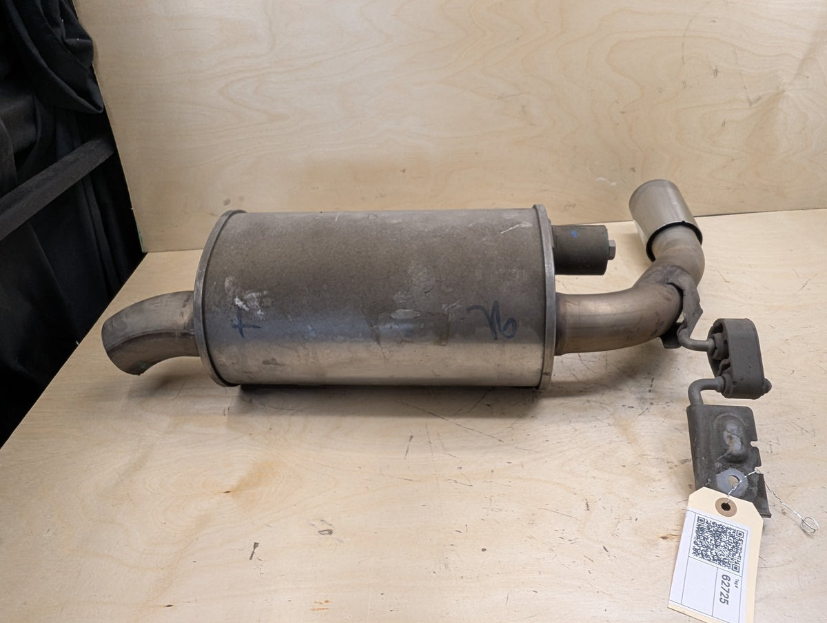 14-17 BMW F30 328d Diesel Rear End Exhaust Muffler W Tip Unit 8512641 OEM