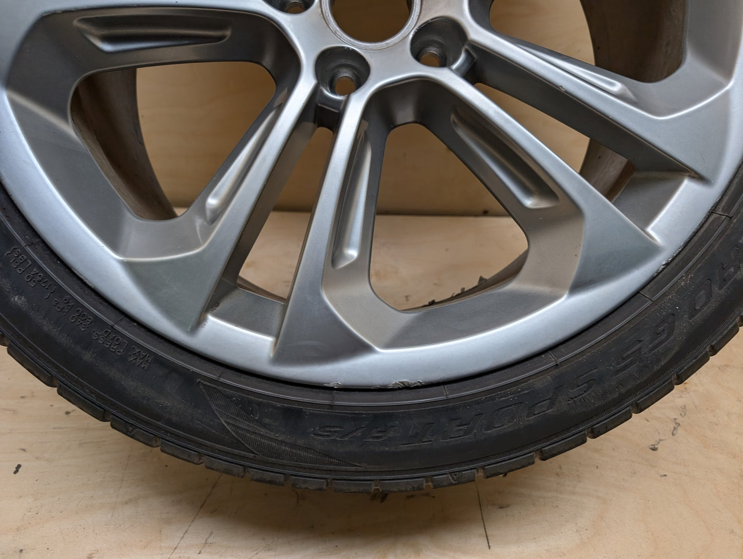15-18 OEM Audi Q3 Wheel Rim 19x8.5 ET36 Alloy Double Spoke 8U0601025AD