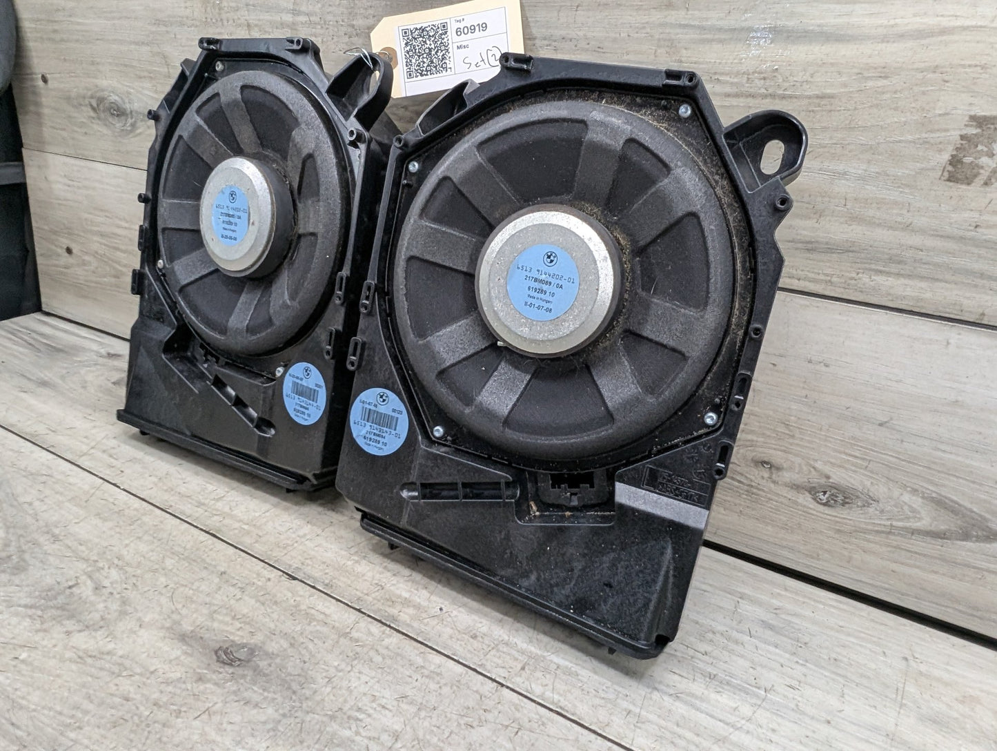 2008-2013 BMW 128i E82 Left Right Seat Speaker Subwoofer SET 9143143