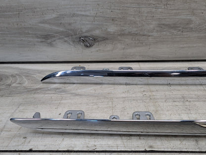 16-19 OEM BMW G12 740 750 Front Bumper Cover Lower Chrome Molding Trim SET