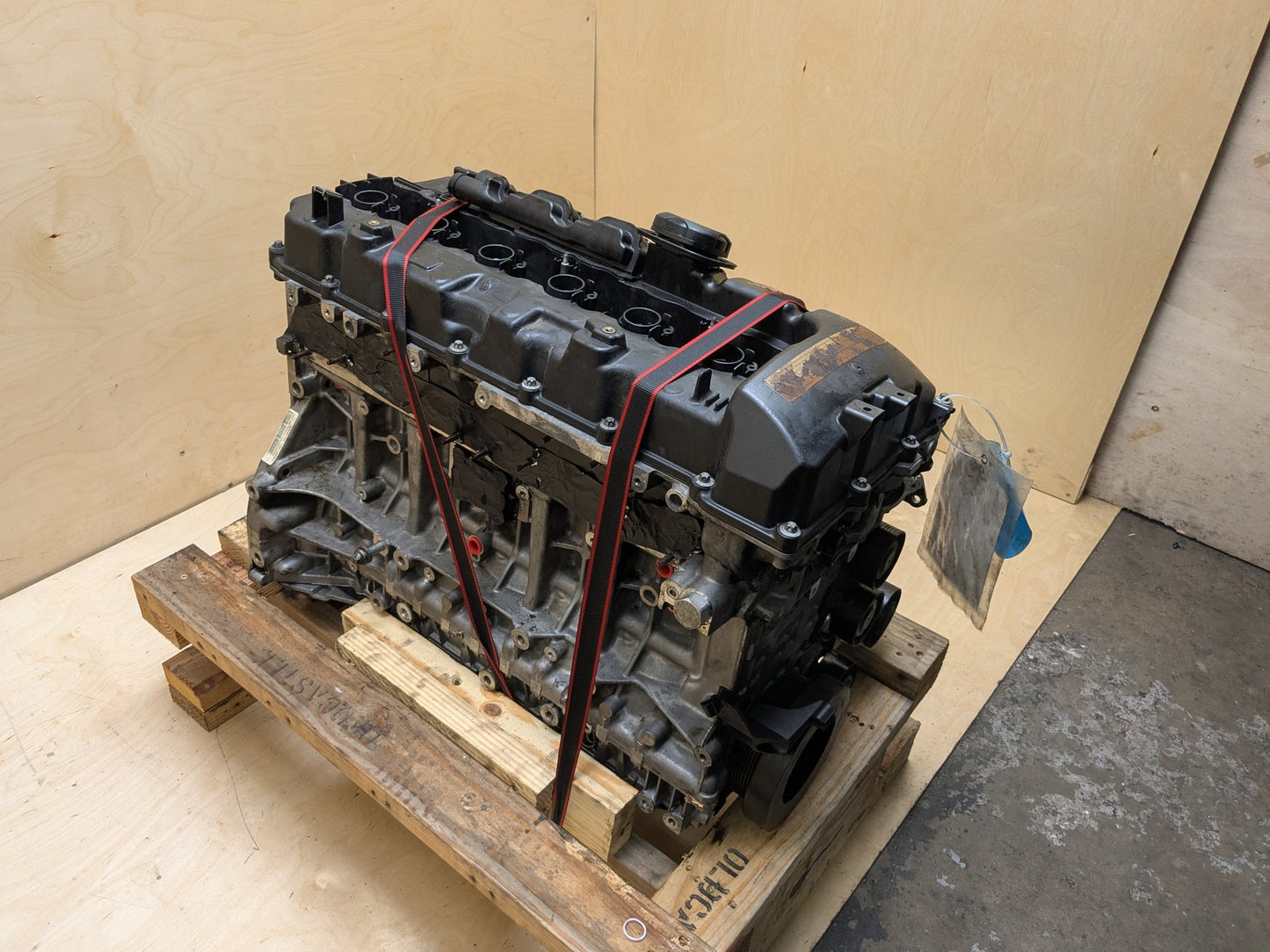 Video! 07-09 OEM BMW E88 E92 E93 E90 Long Block 8 Bolt N54 RWD ENGINE MOTOR 163k