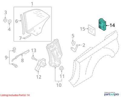 13-16 OEM AUDI A5 S5 Rear Left or Right Window Control Module