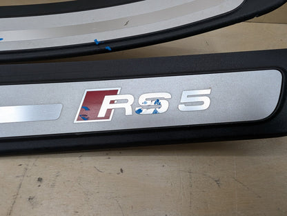 2011-2017 Audi RS5 8T Front Left Right Scuff Plate Door Sill SET 8T0853373