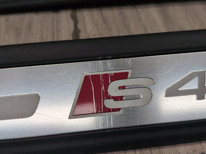 2010-2016 Audi S4 B8 Front Rear Left Right Scuff Plate Door Sill SET 8K0853376 OEM