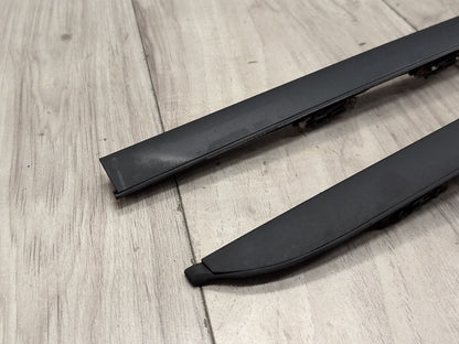 2008-2010 BMW 535i E60 Front Left Right Side Windshield Drip Trim Molding SET 7045448