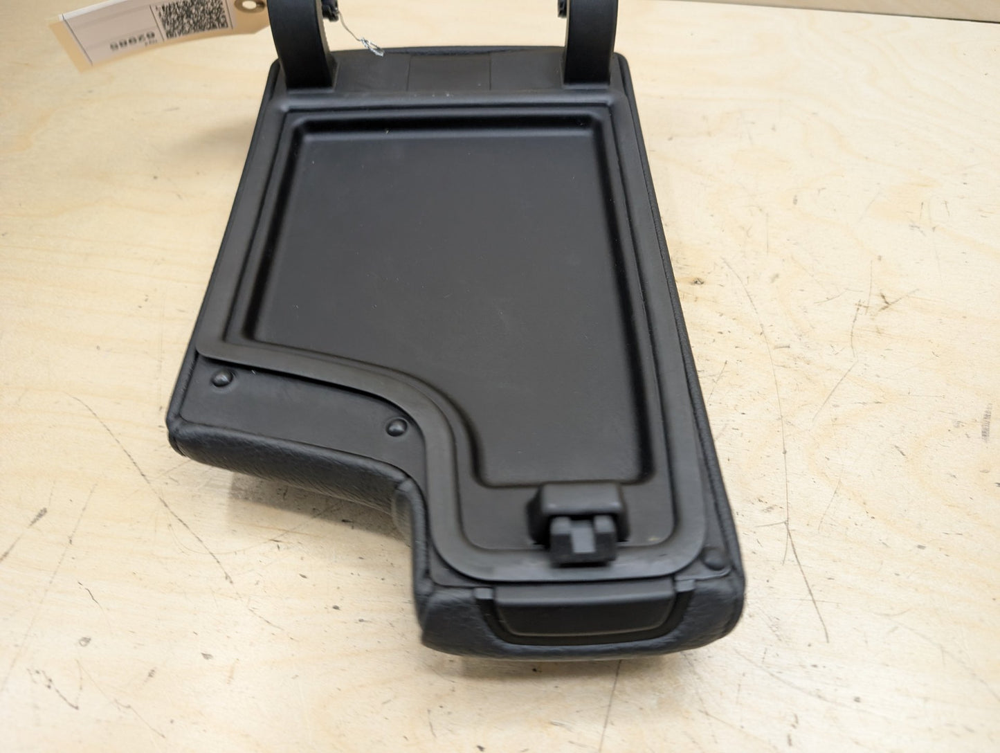 06-13 OEM BMW E90 E92 E93 Center Console Armrest Tray BLACK Leather Dakota