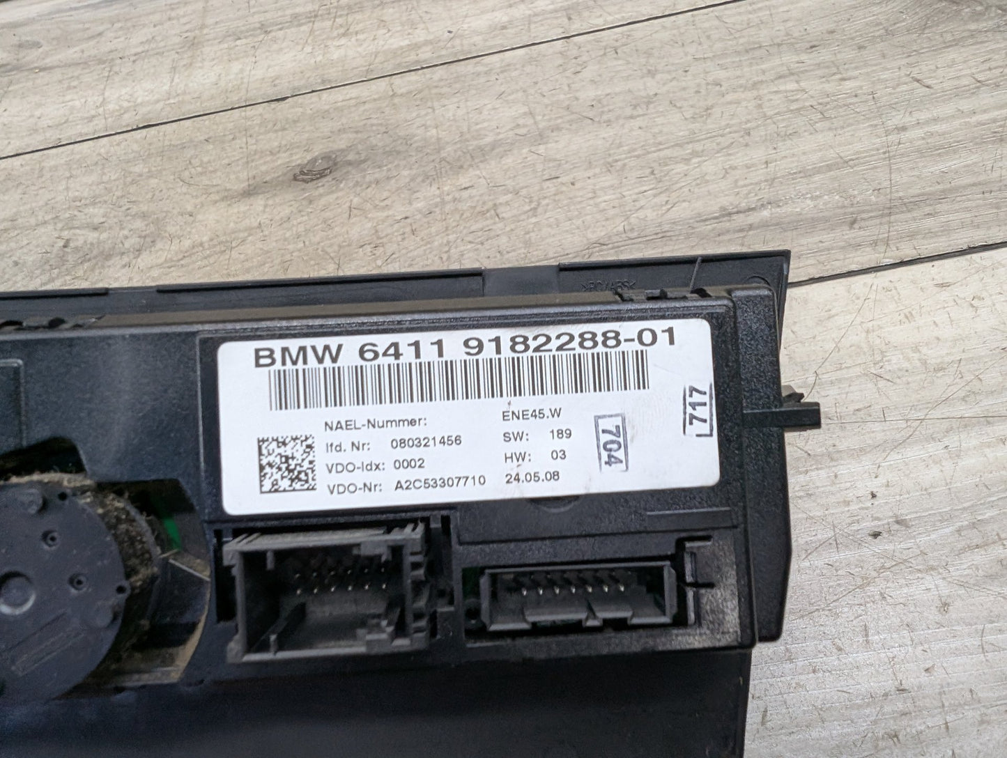 2007-2013 BMW 328i E93 Front AC Heater Climate Control Switch 9182288