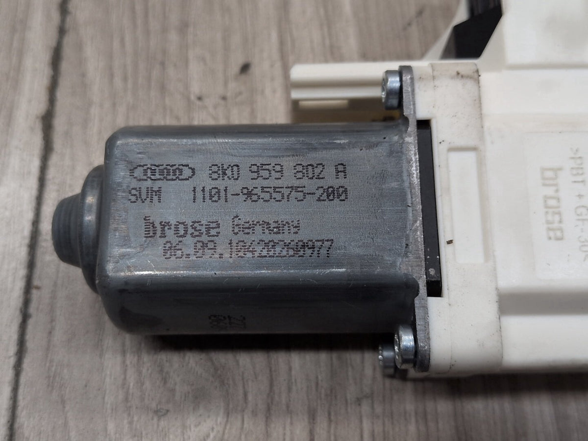 2010-2016 Audi S4 B8 Front Right Passenger Door Window Glass Regulator Motor 8K0959802A OEM