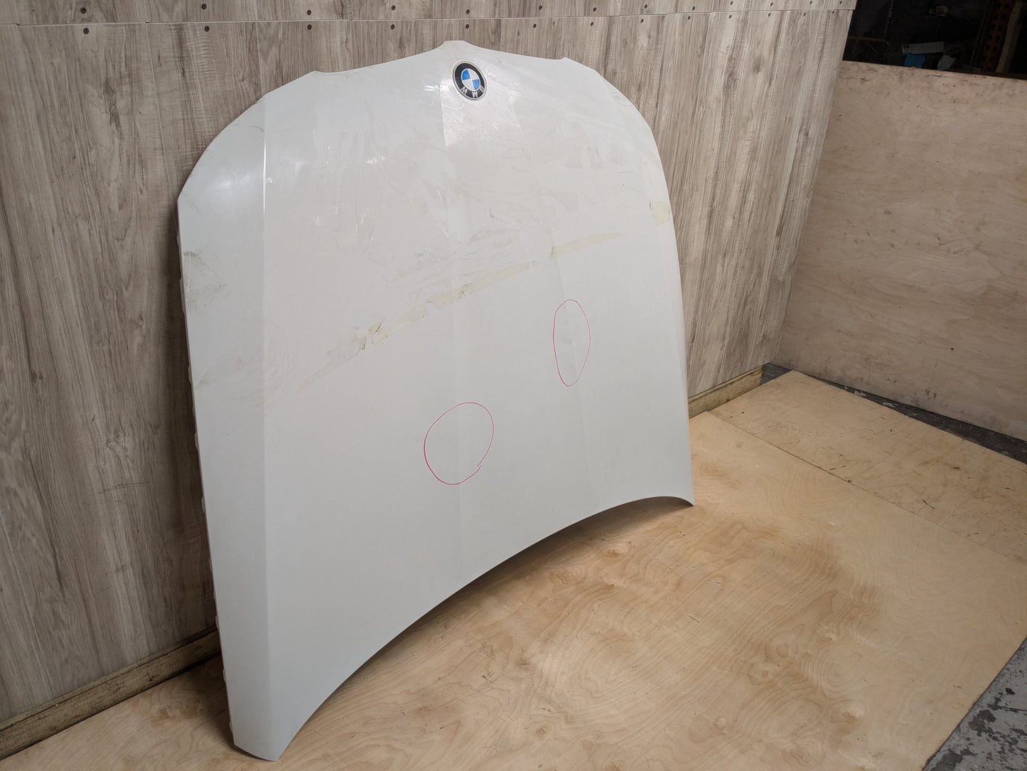 2006-2011 BMW 328i E90 Hood Bonnet Shell Panel White 300