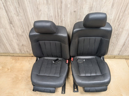 10-13 Mercedes-Benz E550 W212 Front Driver Passenger Seat Assemblys SET Black