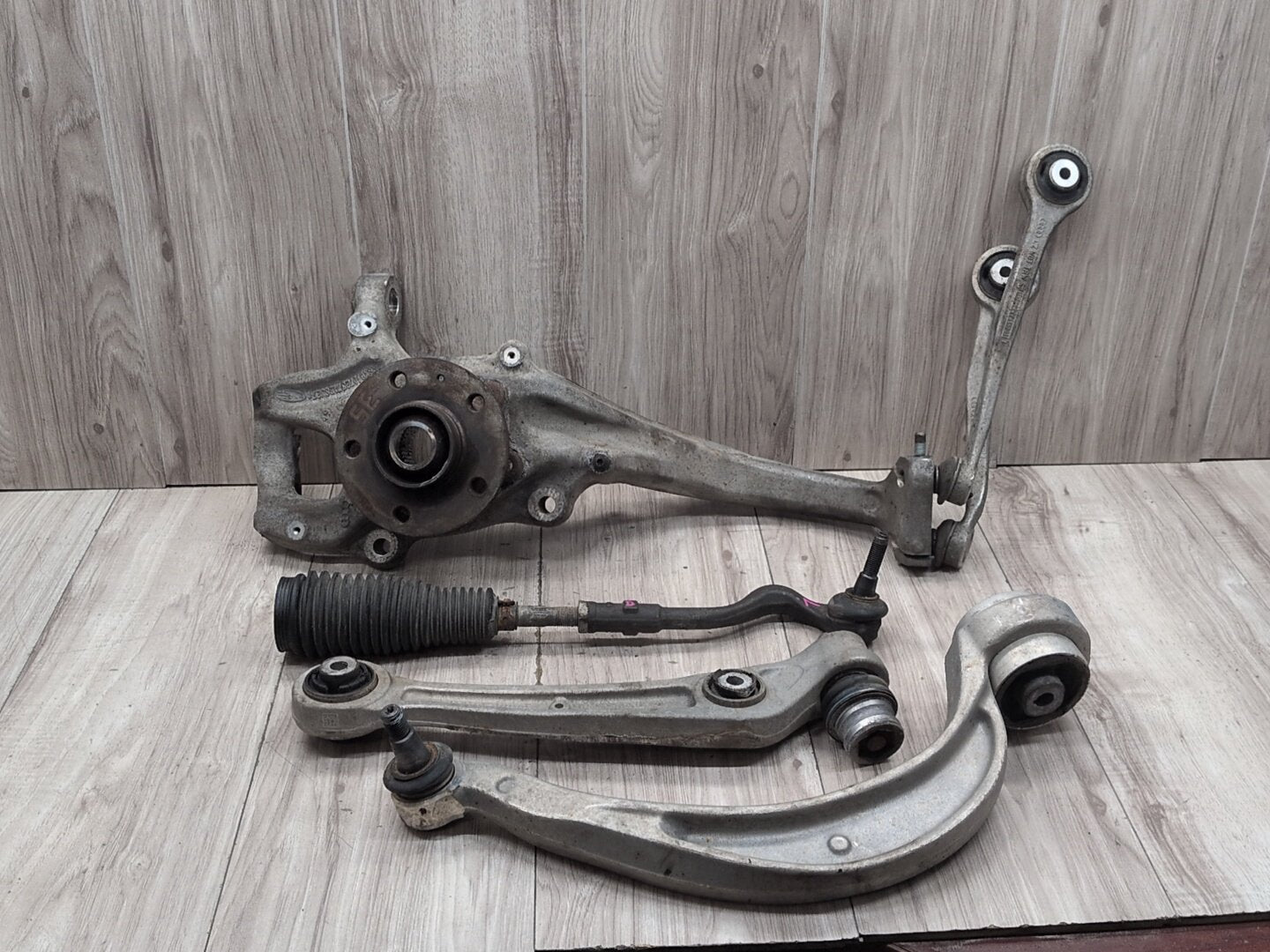 2013 - 2017 Audi S5 8T Front Left Driver Control Arms w/ Tie Rod SET 8K0407257AB CTUB