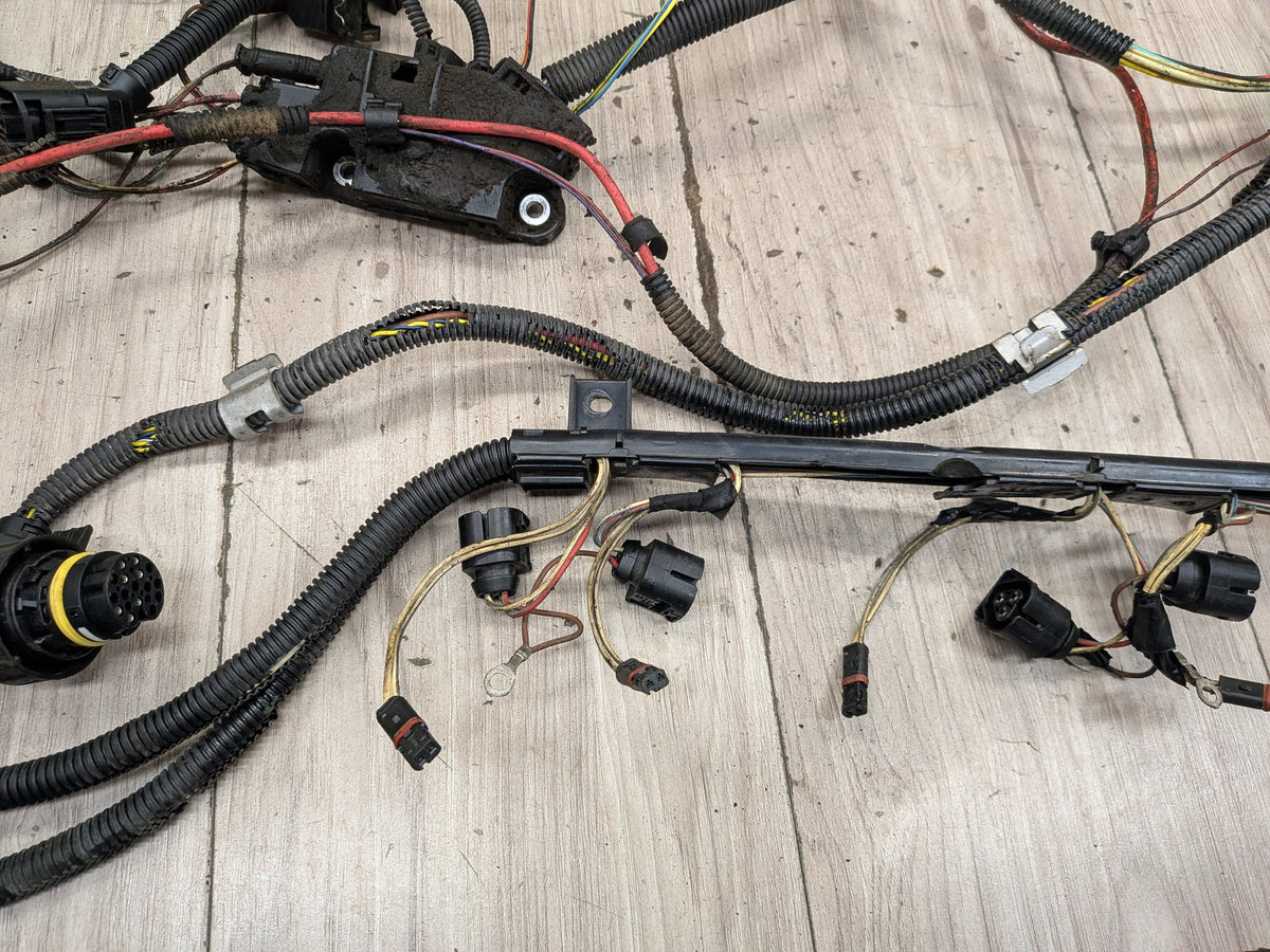12-18 BMW F30 335i N55 Engine Motor Transmission Wiring Wire Harness SET