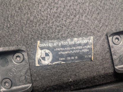 2015 - 2019 BMW X6 F86 Rear Upper Trunk Cargo Panel Cover  9133316 S63B44T2