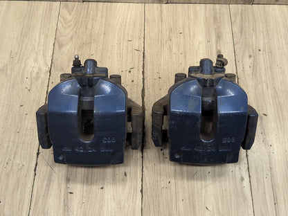 15-19 OEM BMW F85 X5M F86 X6M Rear Brake Calipers SET BREMBO Blue