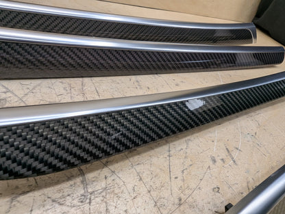 2011-2017 Audi RS5 Front Rear Center Console Door Interior Trim SET CARBON FIBER