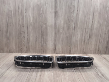 2011-2016 BMW M5 F10 Front Left Right Upper Bumper Grilles SET 8057228 OEM