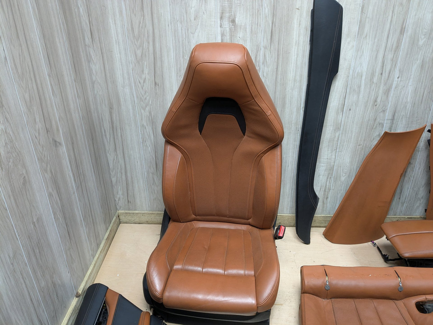 15-19 OEM BMW F16 F86 X6M BROWN Interior Seats Front Rear Door Panels COMPLETE