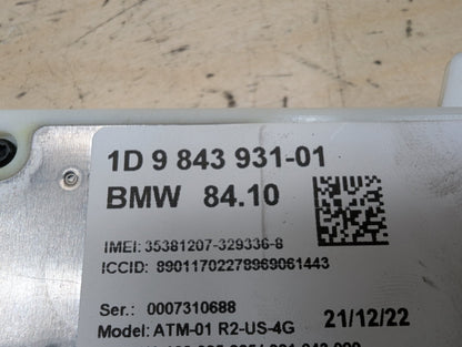 2019-2026 BMW X5 G05 Antenna Telematics Control Module 9843931 OEM