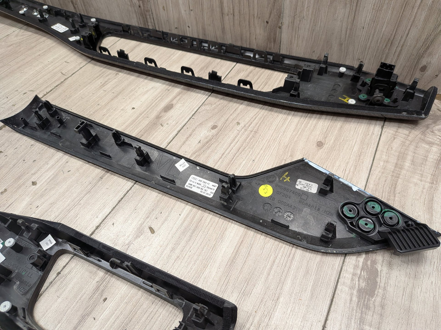 18-23 Audi S4 Front Rear Left Right Center Console Interior Trim SET